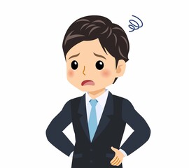 黒いスーツを着た男