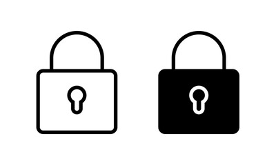 Lock icon, Lock  symbol vector