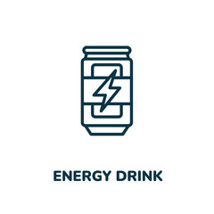 energy drink icon vector sign symbol. Simple element illustration. energy drink icon concept symbol design. Can be used for web and mobile.
