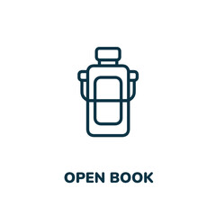 Obraz premium Water bottle icon vector sign symbol. Simple element illustration. Water bottle icon concept symbol design. Can be used for web and mobile.