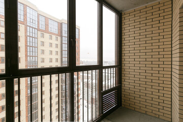 Obraz premium view from the balcony of the apartment building