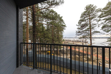 Fototapeta premium view from the balcony of the apartment building