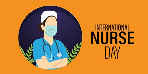 vector illustration for international nurse day.