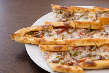 Traditional baked and fresh Turkish pita