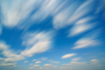 Abstract sky background with long exposure