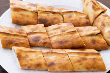 Traditional baked and fresh Turkish pita