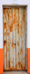 Old Wood Door Decoration Background 