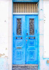 Old Wood Door Decoration Background 