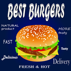 Best burger fresh and hot
