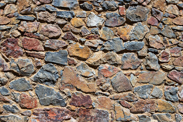 Rustic stone wall for texture