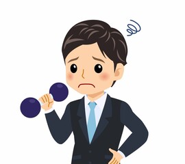 黒いスーツを着た男