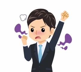 黒いスーツを着た男