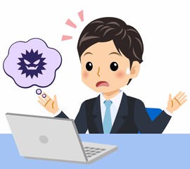 黒いスーツを着た男