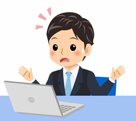 黒いスーツを着た男