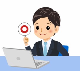 黒いスーツを着た男