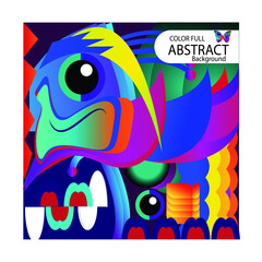 Obraz na płótnie Canvas Colorful Abstract Background_ Vector design_ Mask design_ Cartoon Texture