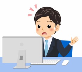 黒いスーツを着た男