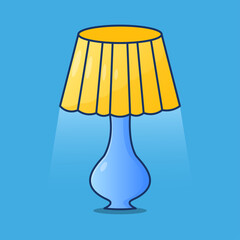 Lamp cartoon icon vector illustration