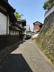 Fototapeta na wymiar 臼杵の街並み、大分、日本