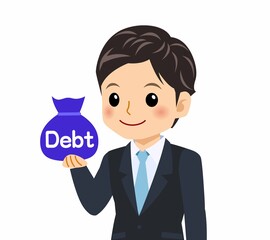 黒いスーツを着た男