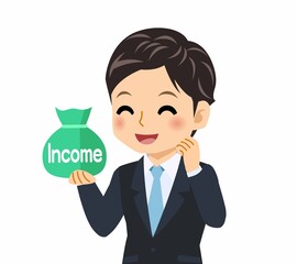 黒いスーツを着た男