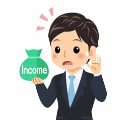 黒いスーツを着た男