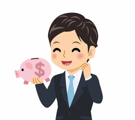 黒いスーツを着た男