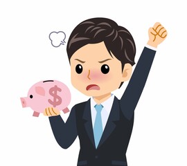 黒いスーツを着た男