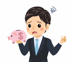 黒いスーツを着た男