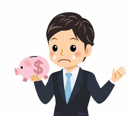 黒いスーツを着た男