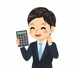 黒いスーツを着た男