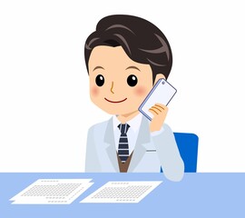 白いスーツの男性