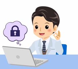 白いスーツの男性