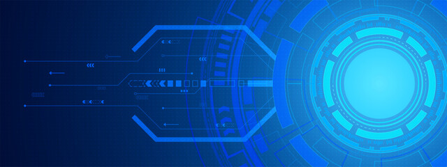 Abstract circle digital background, circuit technology, dot pattern, button blank space