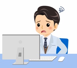 白いスーツの男性