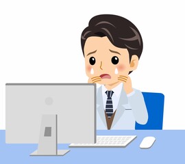 白いスーツの男性