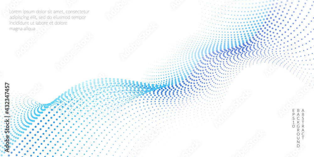 Poster a template for your design with waves.