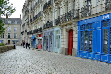 The streets of Nantes, the 6th may 2021, France.