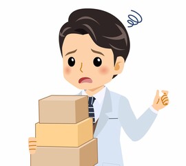 白いスーツの男性