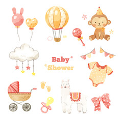 set of baby icons