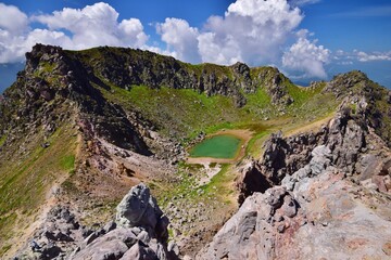 焼岳山頂　夏景色