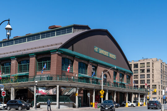 Sign of Saint Lawrence Market in Toronto, Canada