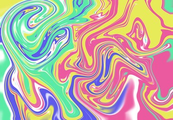  Abstract multicolored background with on-trend colors. Designing wrapping paper, wallpaper, and more. Mixing acrylic paints. Modern liquid art. Ink stain pattern.