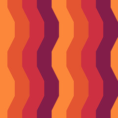 Fototapeta na wymiar Zigzag lines ornament. Seamless pattern. Jagged stripes motif. Waves ornate. Curves image. Wavy figures background. Digital paper, textile print, web design, abstract illustration. Vector art work.