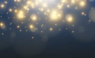 Obraz na płótnie Canvas Bright beautiful star.Vector illustration of a light effect on a transparent background.