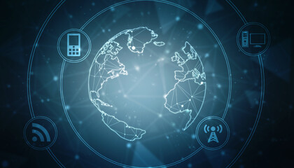 Digital Abstract technology background,2d illustration