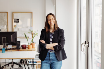 Smart modern businesswoman with a sincere kindly smile
