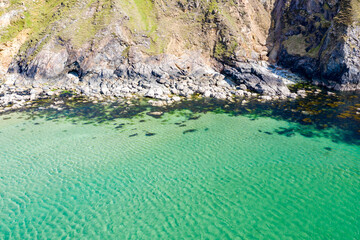 Aerial view of the Silver Strand in County Donegal - Ireland
