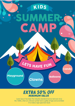 picture Background Summer Camp Flyer https stock adobe com ee images kids summer camp background education vector design template for advertising brochure or poster activities on camping poster flyer template 432364683 start checkout 1 content id 432364683