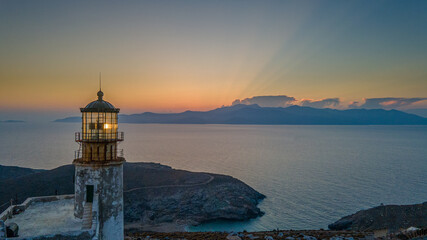 lighthouse at sunset